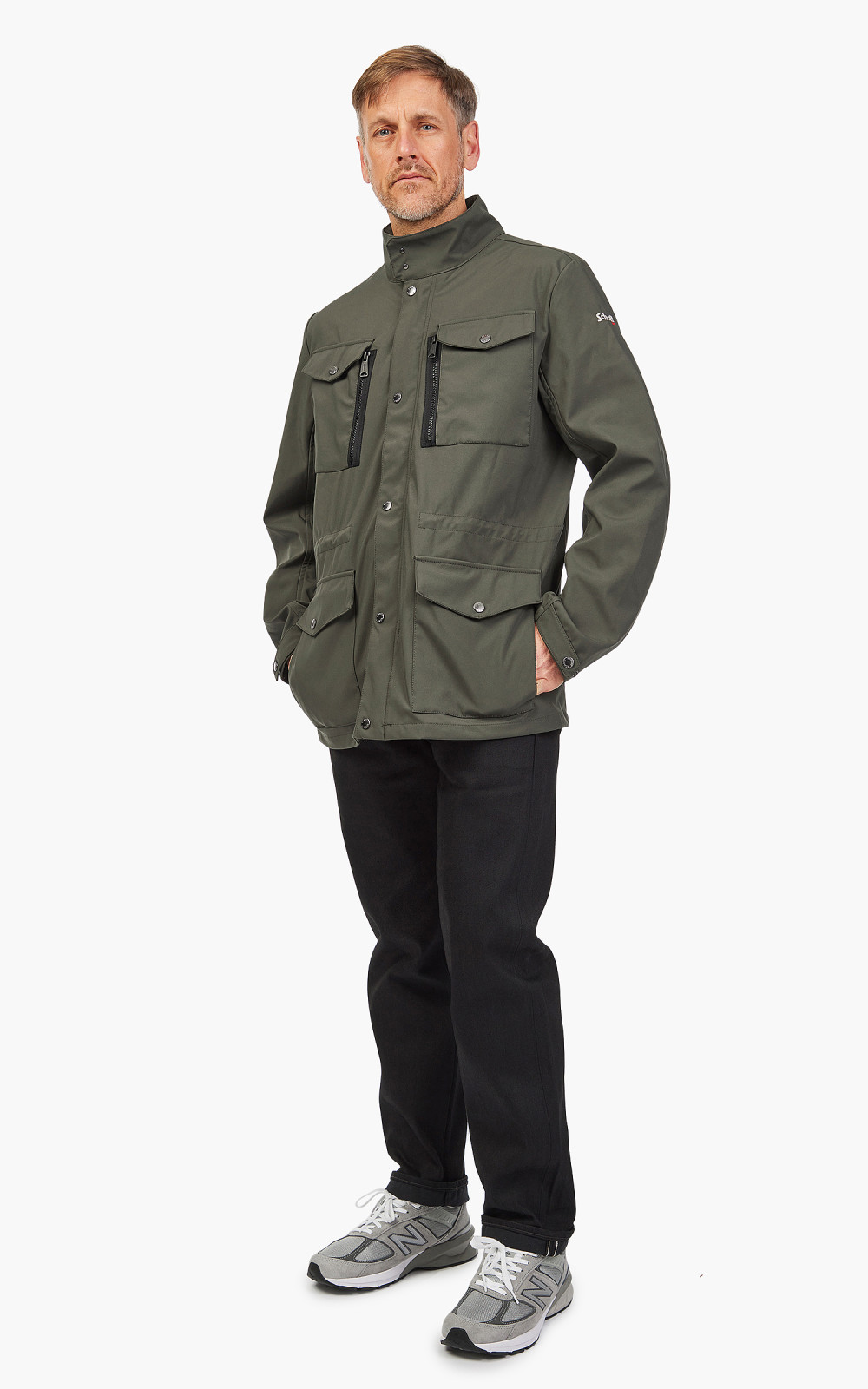 Schott NYC Konnor Field Jacket Khaki | Cultizm