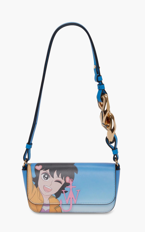 JW Anderson Chain Baguette Anchor Bag Blue