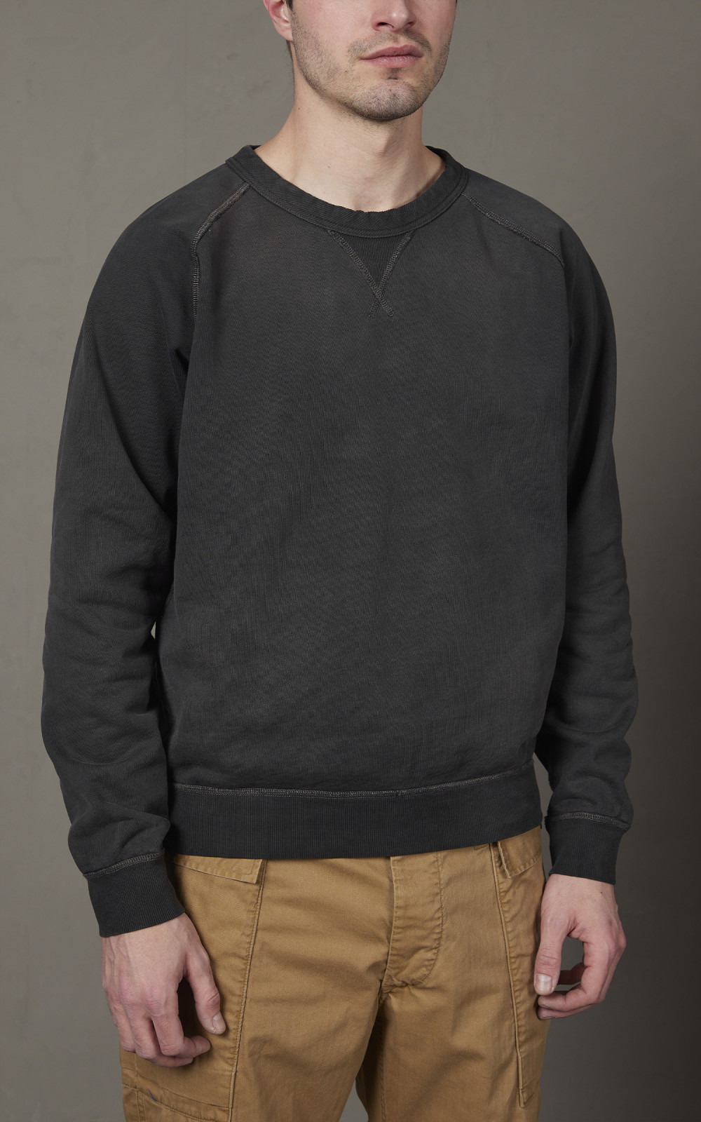 カジュアル使いに★【RRL】Indigo French Terry スエットシャツ Indigo French Terry Sweatshirt | Ralph Lauren