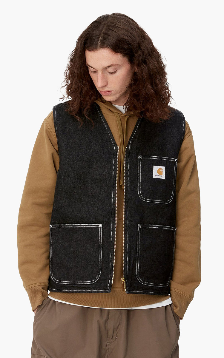 Carhartt Chore Vest, black stone washed | Beyond