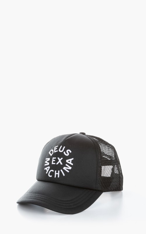 Deus Ex Machina Circle Logo Trucker Cap Black