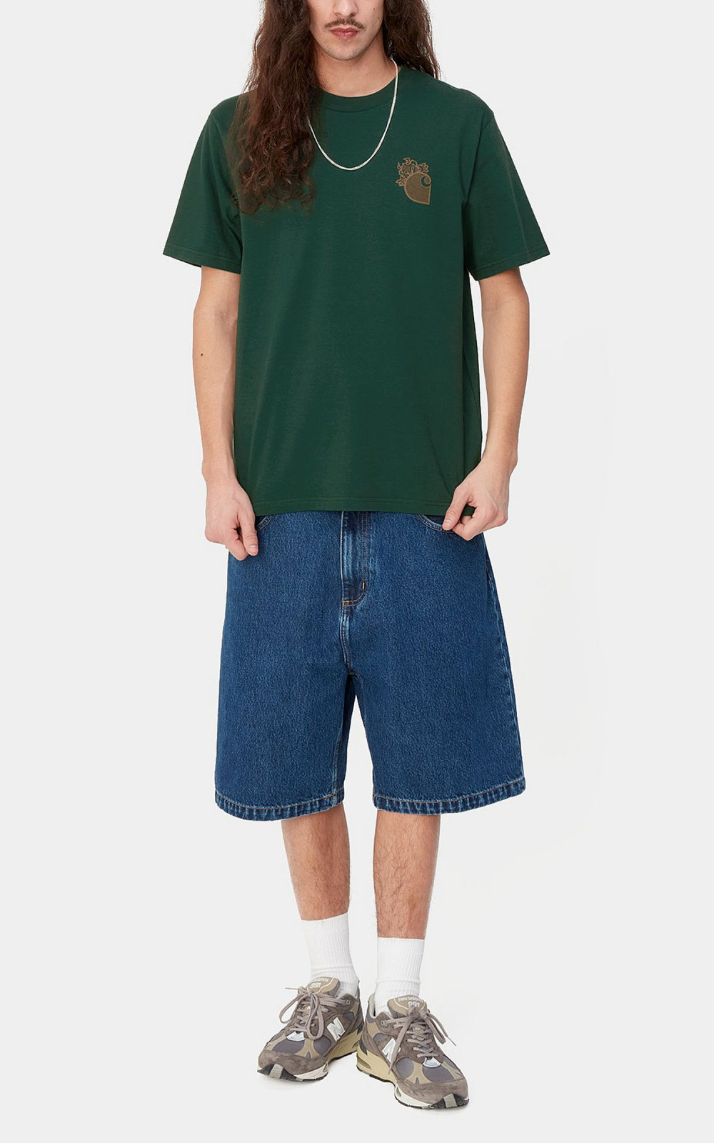 Carhartt WIP S/S Little Hellraiser T-Shirt Chervil/Brown