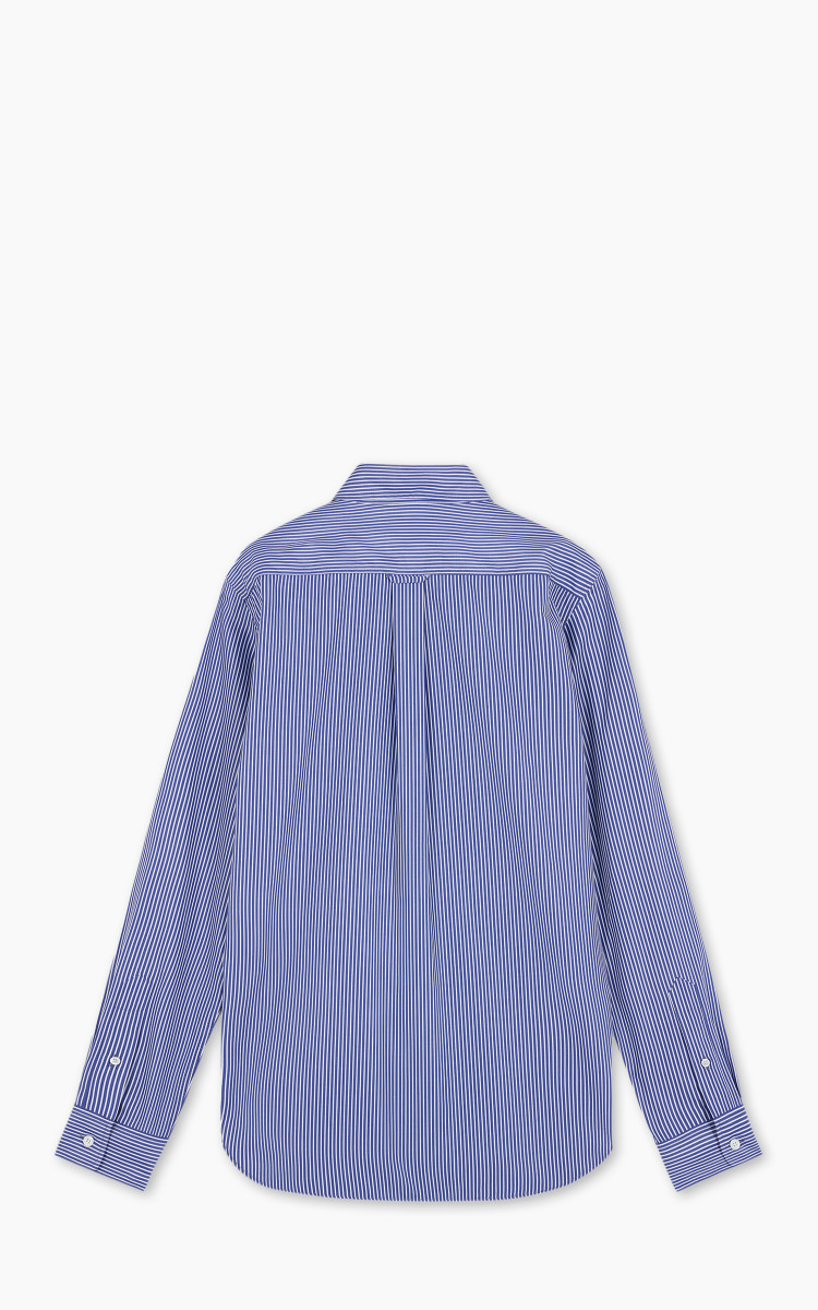 シャツ HUECLOSET Oasis Stripe Satin Shirt SE128 Shirt Light Purple Stretch Stripe for Female - Xacus