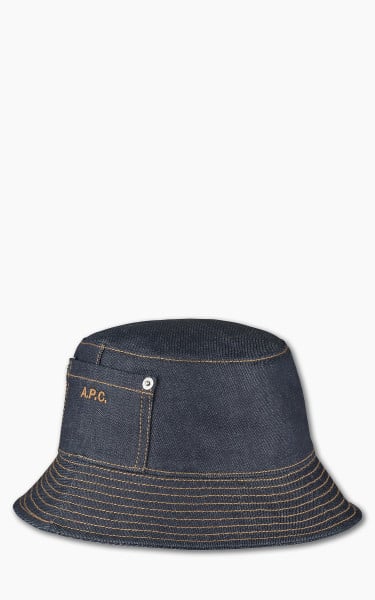 A.P.C. Thais Denim Bucket Hat Indigo