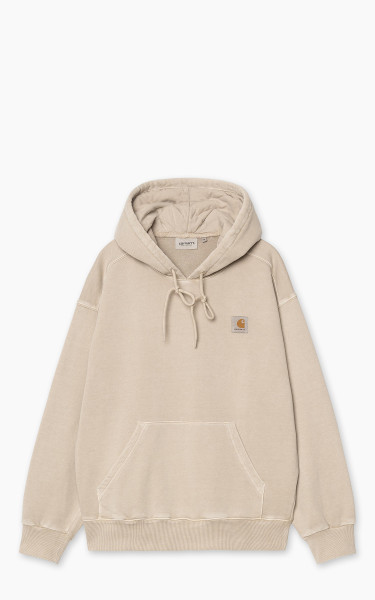 Carhartt WIP Hooded Nelson Sweatshirt Garment Dyed Fleur De Sel