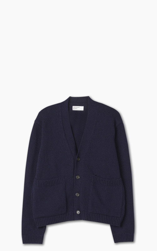Universal Works Langdale Cardigan Eco Wool Navy