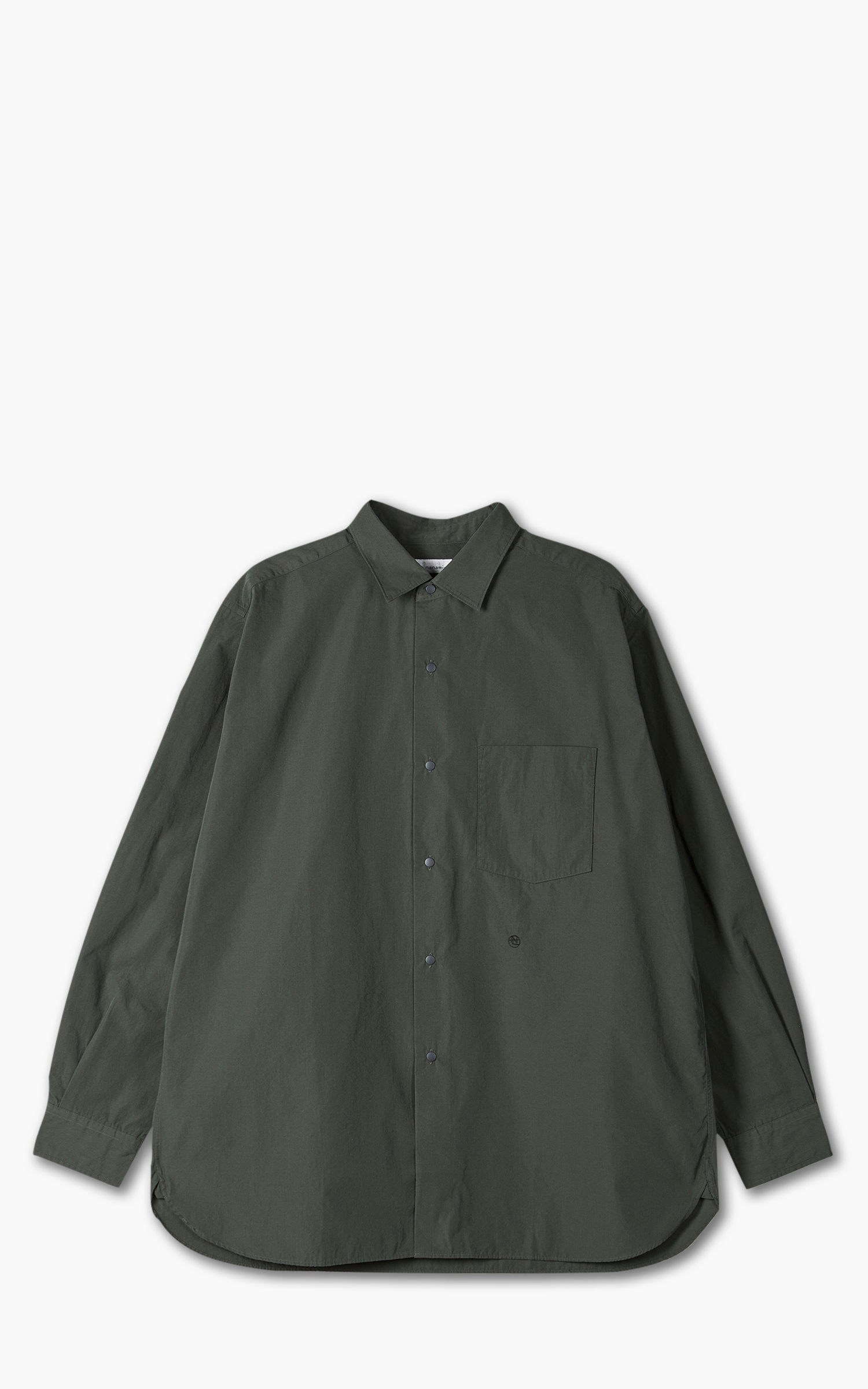 Nanamica Regular Collar Wind Shirt Charcoal