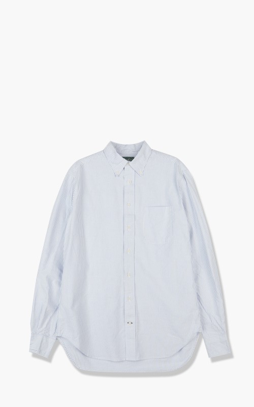 Gitman Vintage Button Down L/S Shirt Blue Stripe Oxford 6Z401VS19-40-Blue-Stripe-Oxford