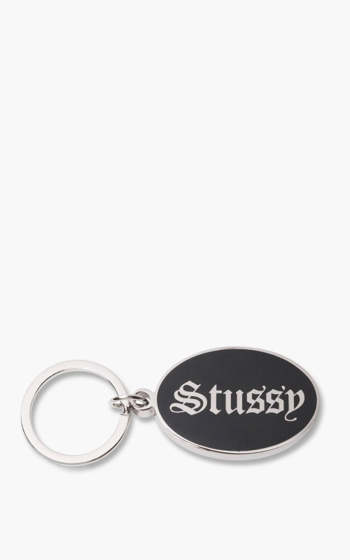 Stüssy O.E. Badge Keychain Black