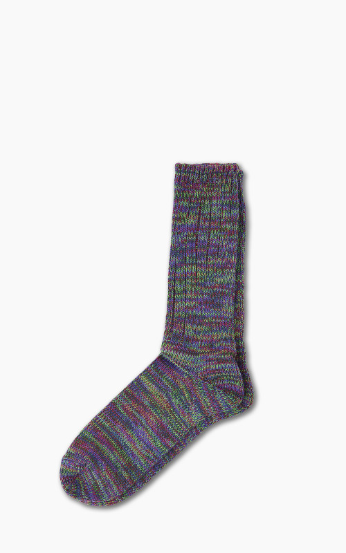 Anonymous Ism Socks 5 Color Mix Crew Dark Violet