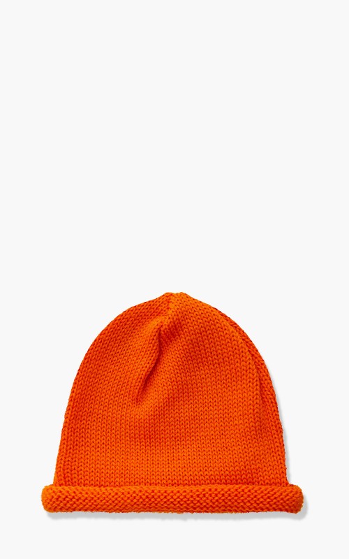 Leuchtfeuer-Strickwaren Rollrand Knit Wool Beanie Orange 305120