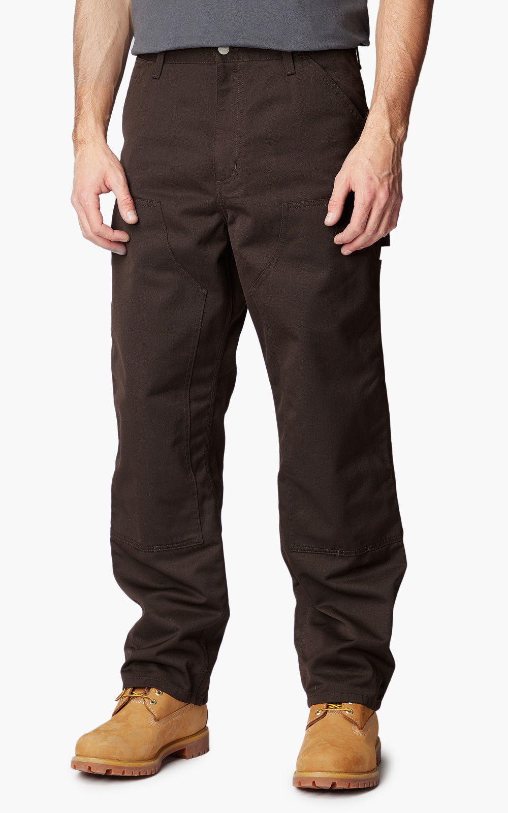 Carhartt WIP Double Knee Pant Denison Twill Tobacco Rinsed