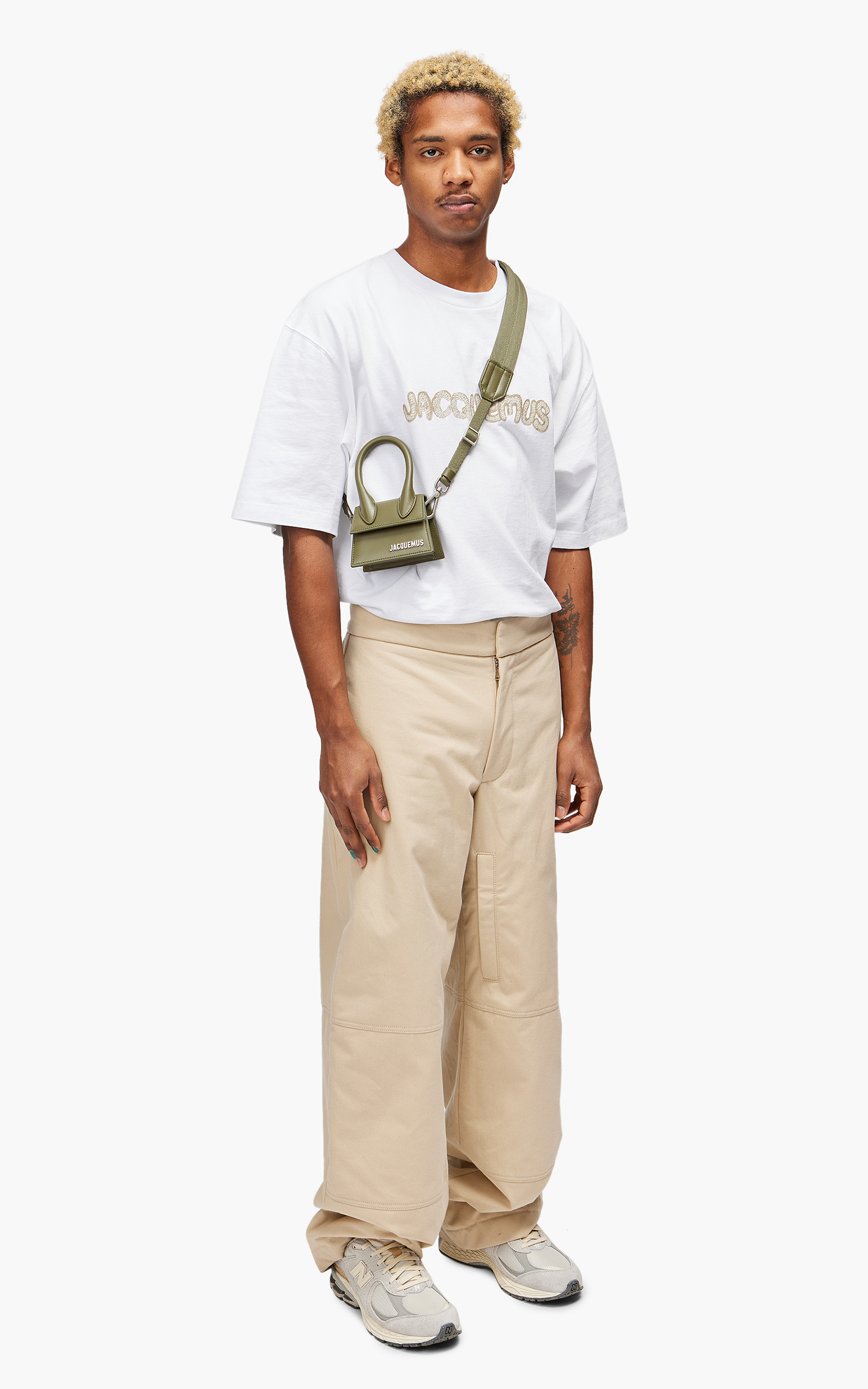 Jacquemus Le Chiquito Homme Bag In Khaki