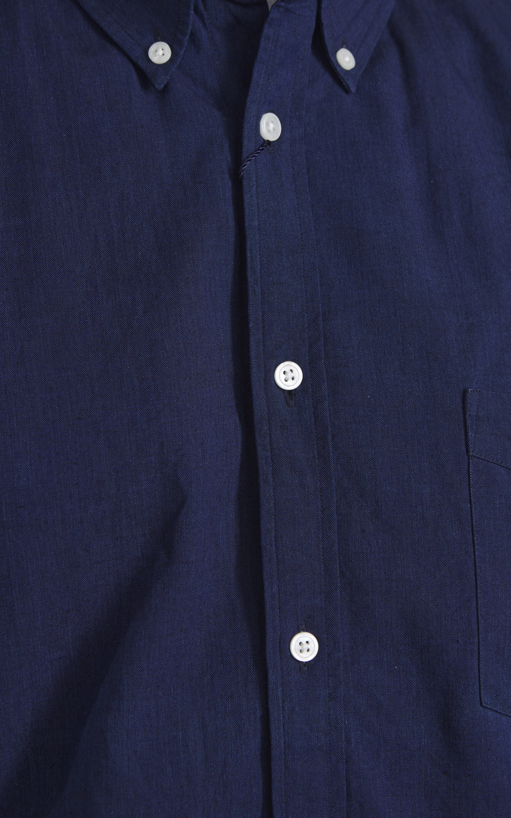 Japan Blue Cote d'Ivoire Cotton Selvedge Chambray Shirt Dark