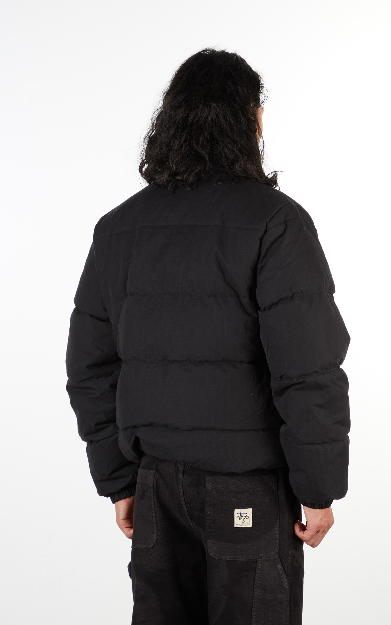 Stüssy Solid Down Puffer Jacket Black | Cultizm