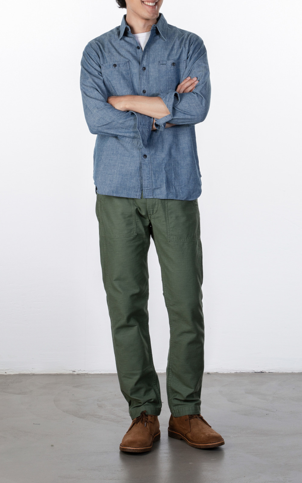 OrSlow US Army Fatigue Pants Slim Green | Cultizm