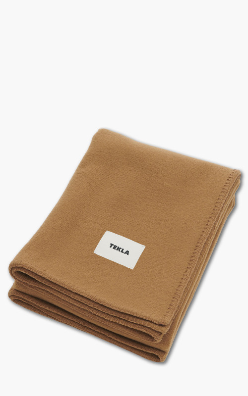 TEKLA Merino Wool Blanket Solid Camel