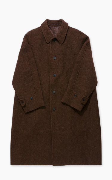 Kaptain Sunshine Umbrella Coat Wool Top Brown