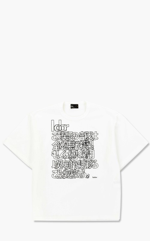Kolor 21SCM-T05203A T-Shirt A-White