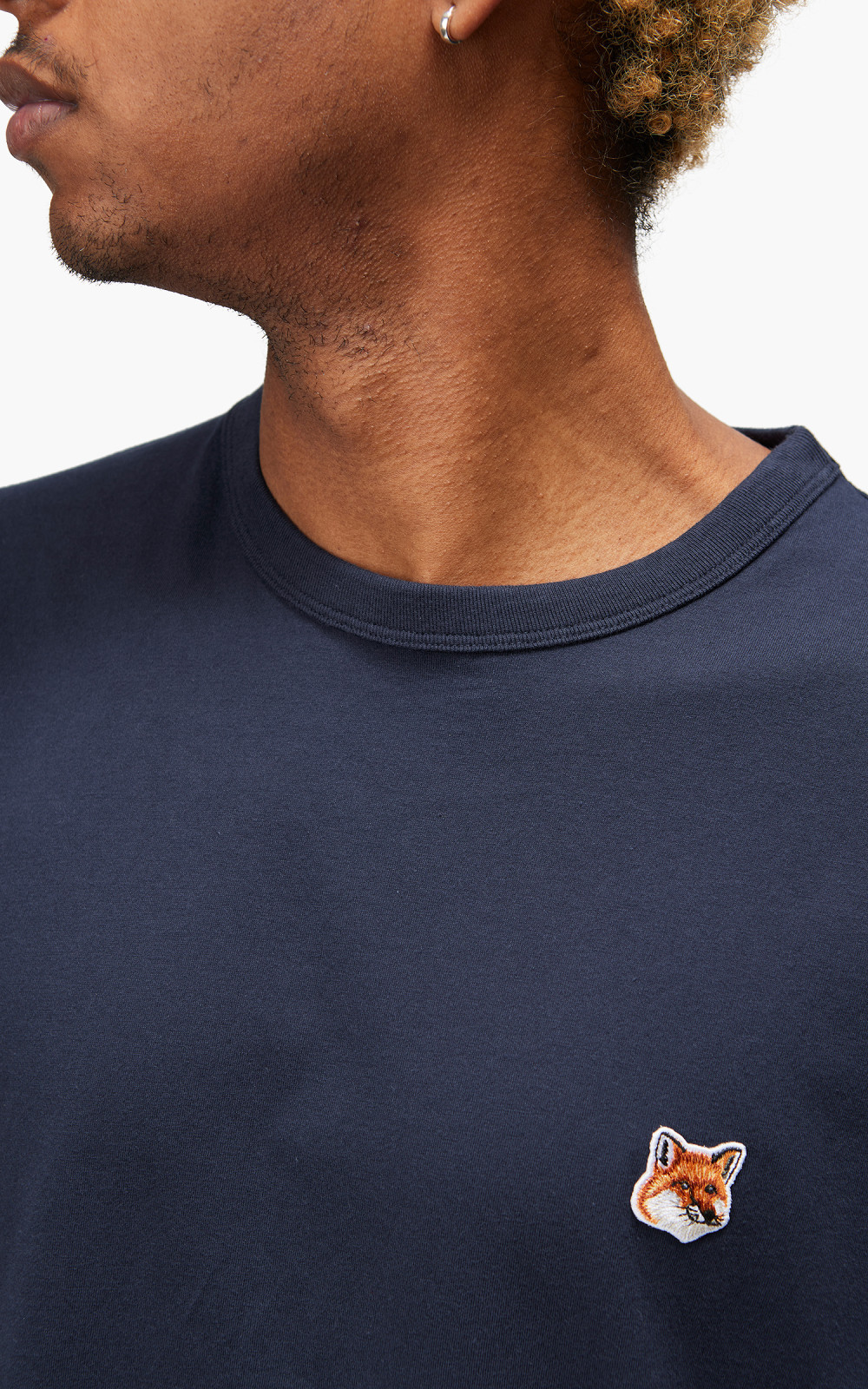 Maison Kitsuné Fox Head Patch Regular Long-Sleeved T-Shirt